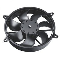 Электровентилятор 24 В, 305 мм, 160 Вт, тип A-от радиатора/всасывание, 2000 м3/час, 7 лопастей изогнутые