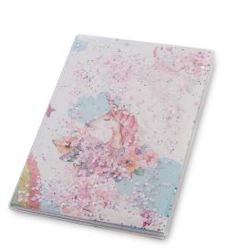 NB-49/ 2 Блокнот «Единорог» с плавающими пайетками