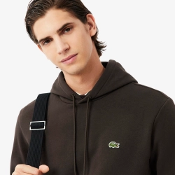 Худи Lacoste Fleece коричневое