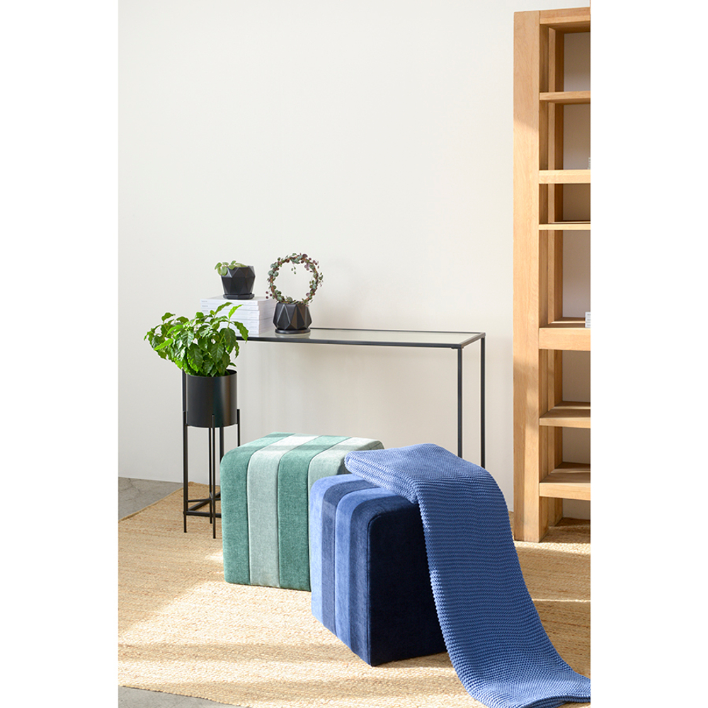 Горшок цветочный rhombus, 12,5 см, матовый черный