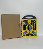 Набор шарнирных ключей с трещоткой 8-19 мм, 7 шт., cr-v, в кейсе, Мастер ТИТАНАТ (1 шт. / за комплект) -