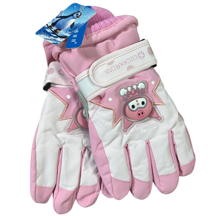 Перчатки для девочки Пингвин Luckkromi