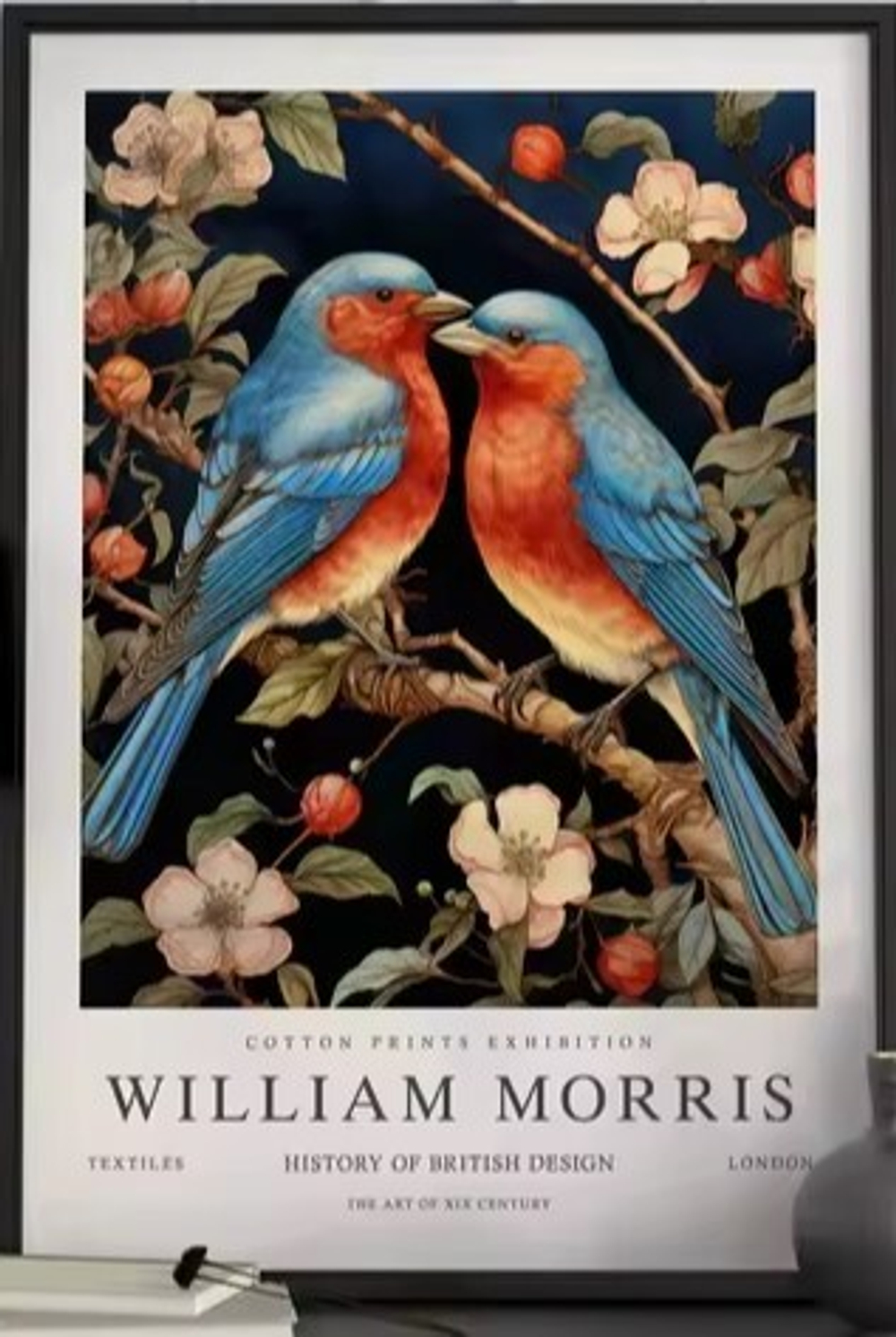Постер "Птицы 03" William Morris (Уильям Моррис), 20x30 см