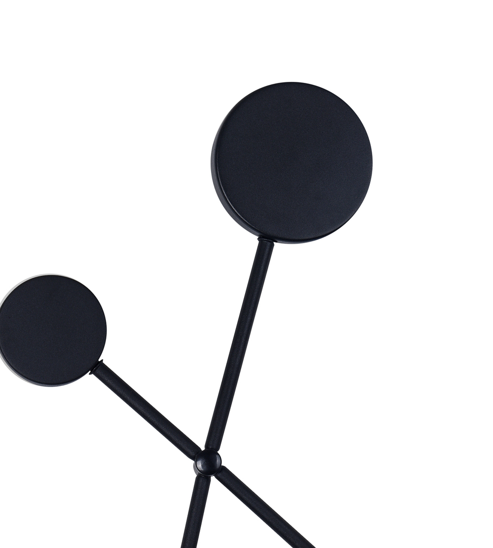 2207B,19 Настенный светильник Фирс черный Led 24W