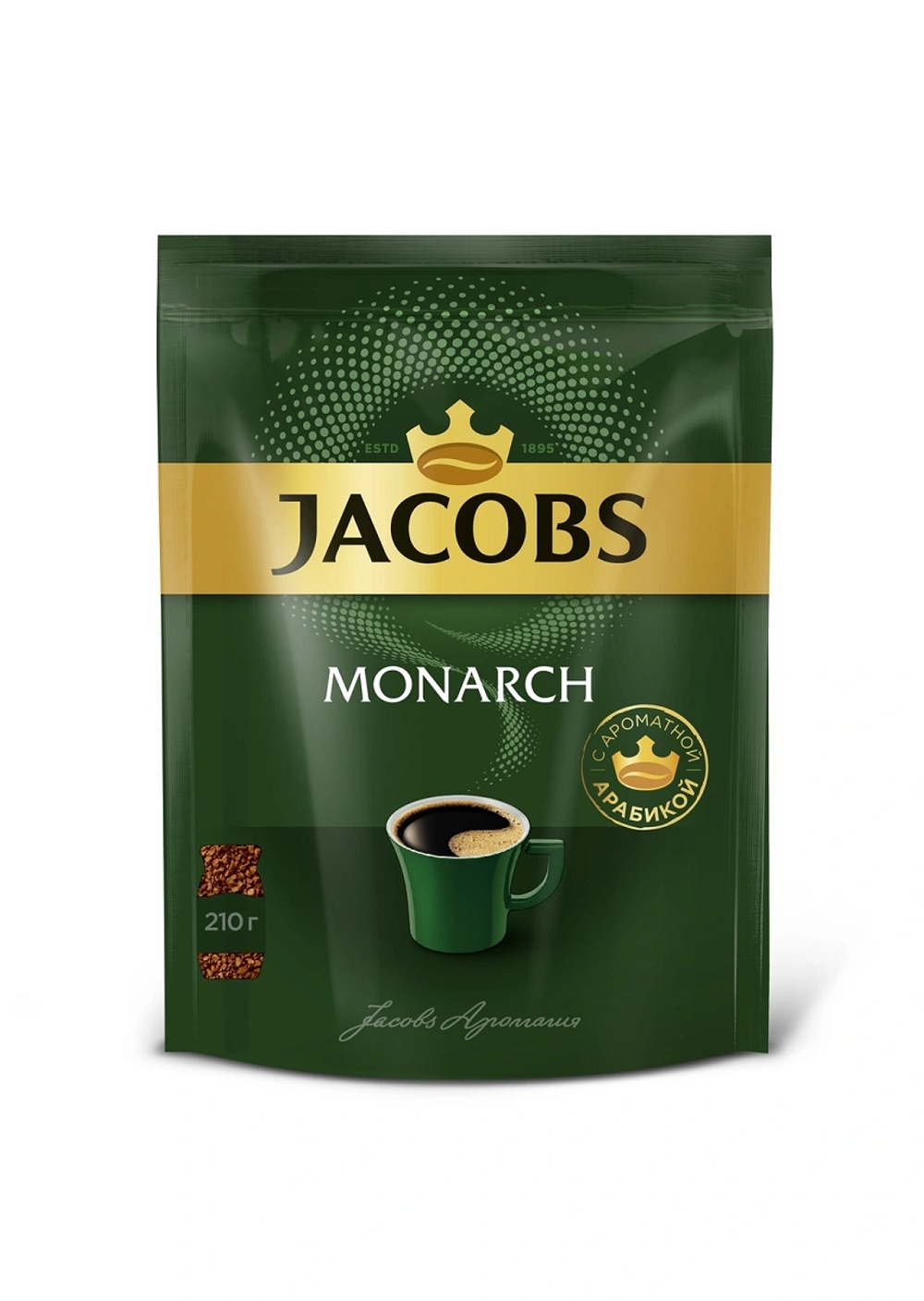 Кофе сублимированный Jacobs Monarch 210г