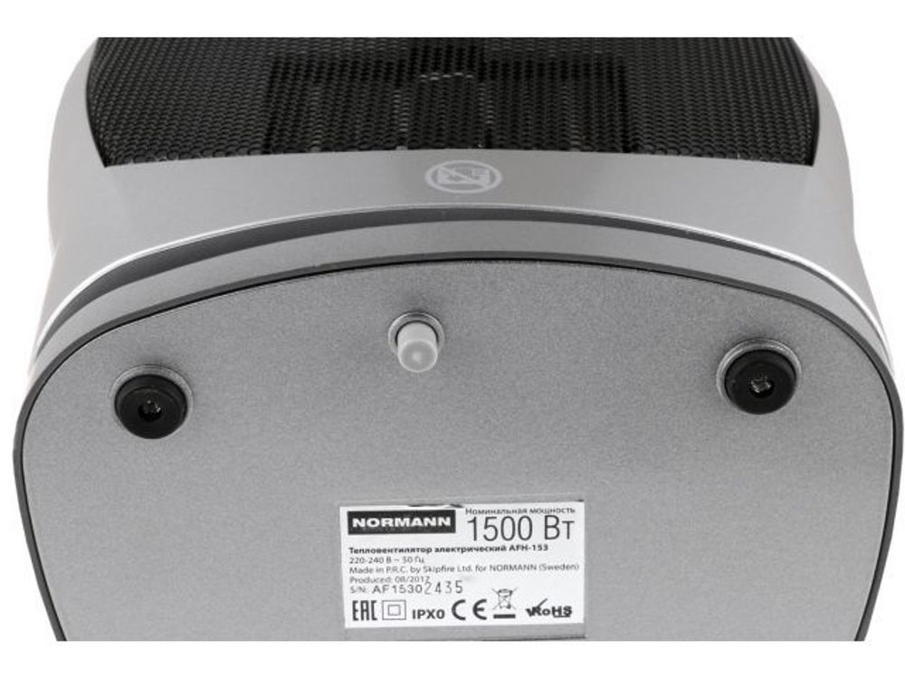 Тепловентилятор электрический NORMANN AFH-153 (1500 Вт, керамика, термостат, поворотный) (AFH-153)
