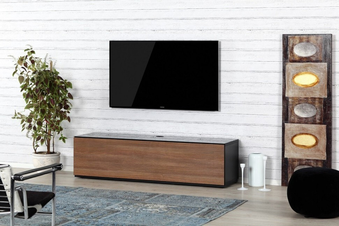 Тумба под ТВ Sonorous ST 160F BLK WNT BS