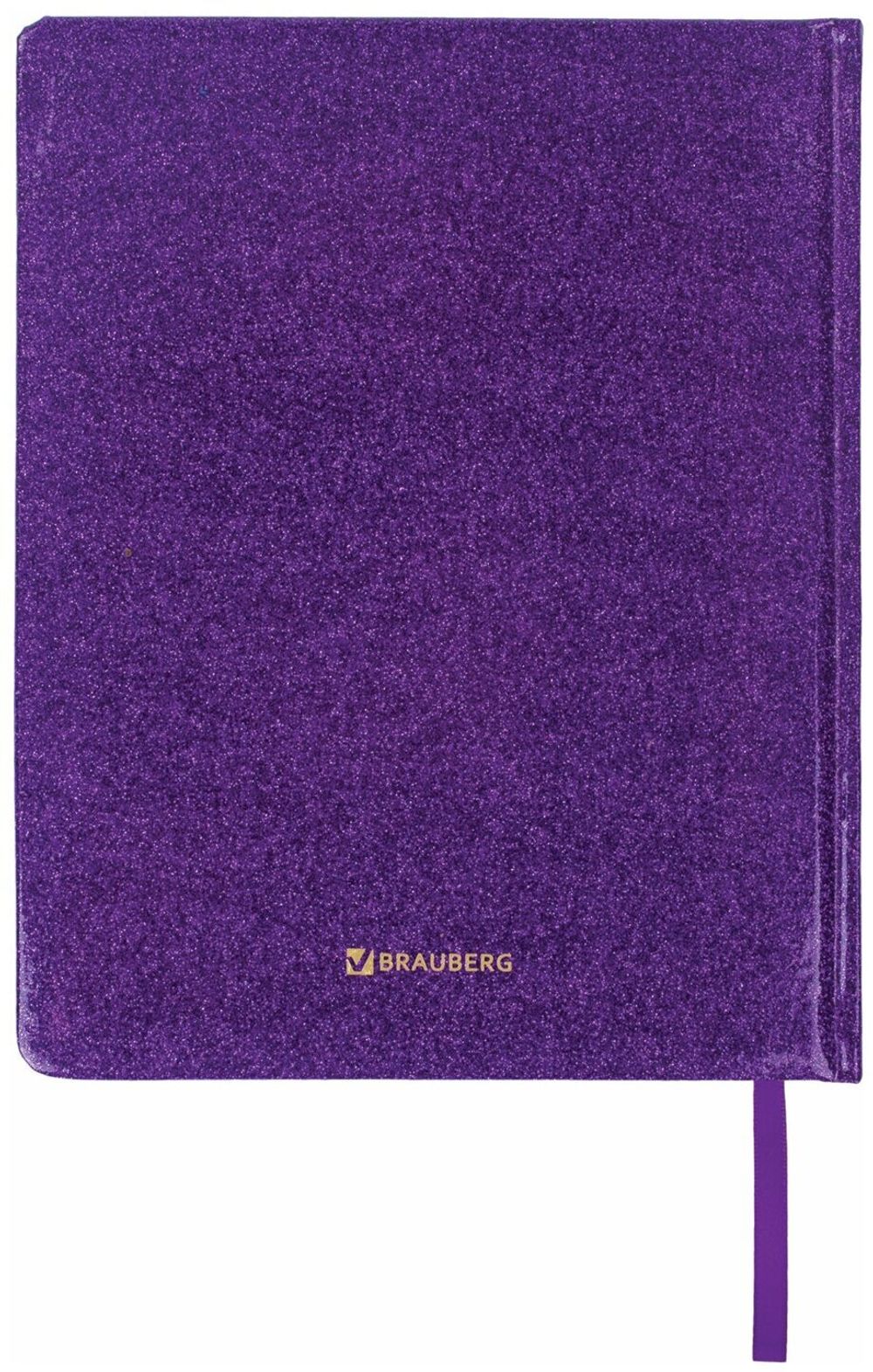 Дневник 1-11 класс 48 л., обложка кожзам (твердая), фольга, BRAUBERG "SPARKLE", фиолетовый, 105461