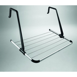 Сушилка для белья Brabantia надверная серебристая черная вид спереди