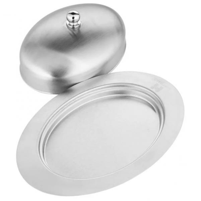 НМ 1218 Масленка с  крышкой, овал. (24шт)