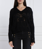 Хлопковый свитер TWINSET - черный(232TT321A)