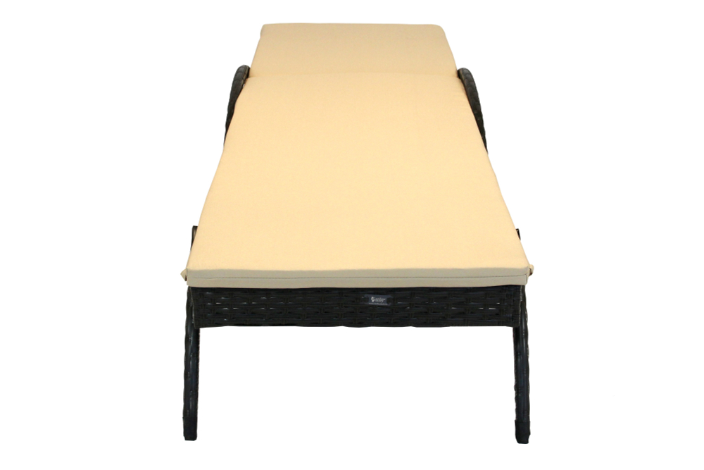 Лежак-шезлонг Garden Story Риччи ротанг искусственный (коричневый) 1 уп (ротанг корич, подушка беж) (Т)