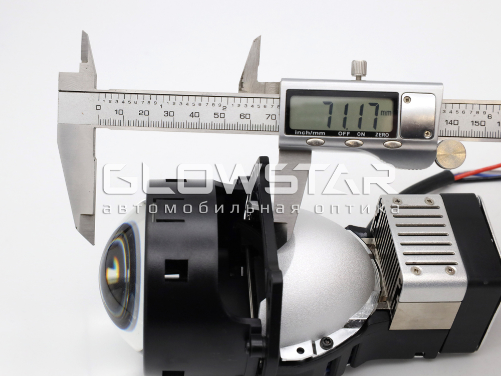 Билед модули Aozoom A7 Laser (Гарантия 30 дней), 3.0 дюйма, 2 чипа + Лазер, 5500K, 12V, 90W/100W, крепление 3R (комплект, 2шт)