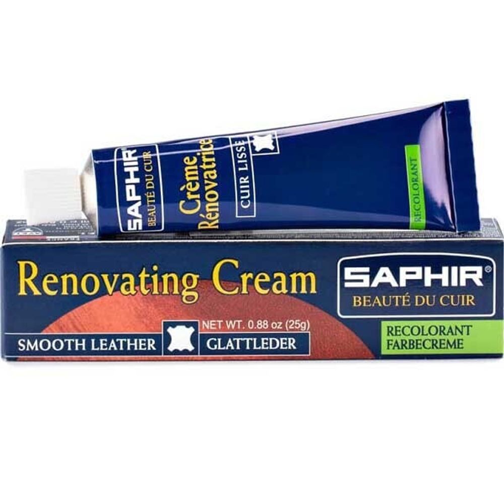 Жидкая кожа Saphir Creme Renovatrice, 25мл, белый [021]