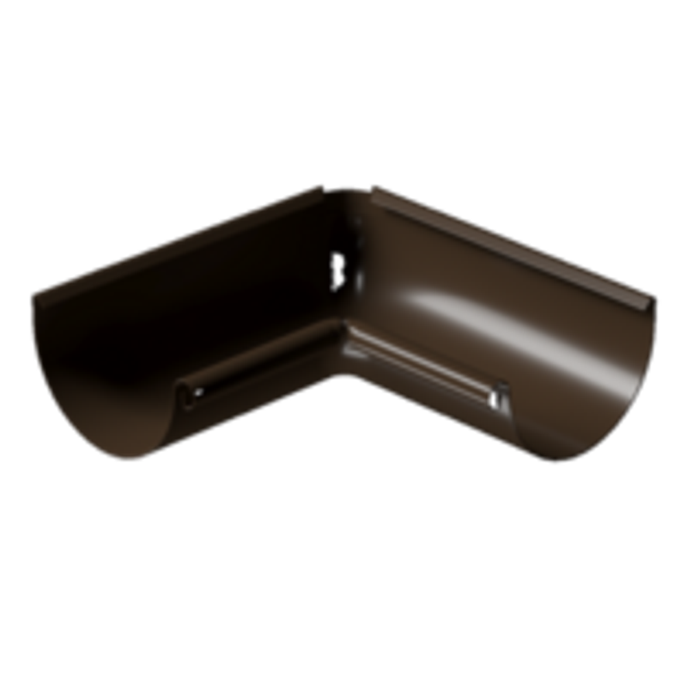 Docke STAL PREMIUM Угол внутренний 90° D125 (Каштан 8017)