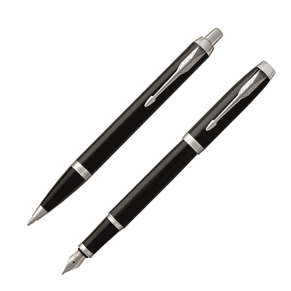 Набор Parker IM Core FK221 (2093215) Black CT ручка перьевая, ручка шариковая подар.кор.