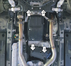 Усиленная защита Motodor кпп, разд. коробки. 3 мм, сталь. для Lexus GS 350 2012-2020,Lexus GS 300 2005-2008,Lexus GS 350 2008-2012 арт.15011