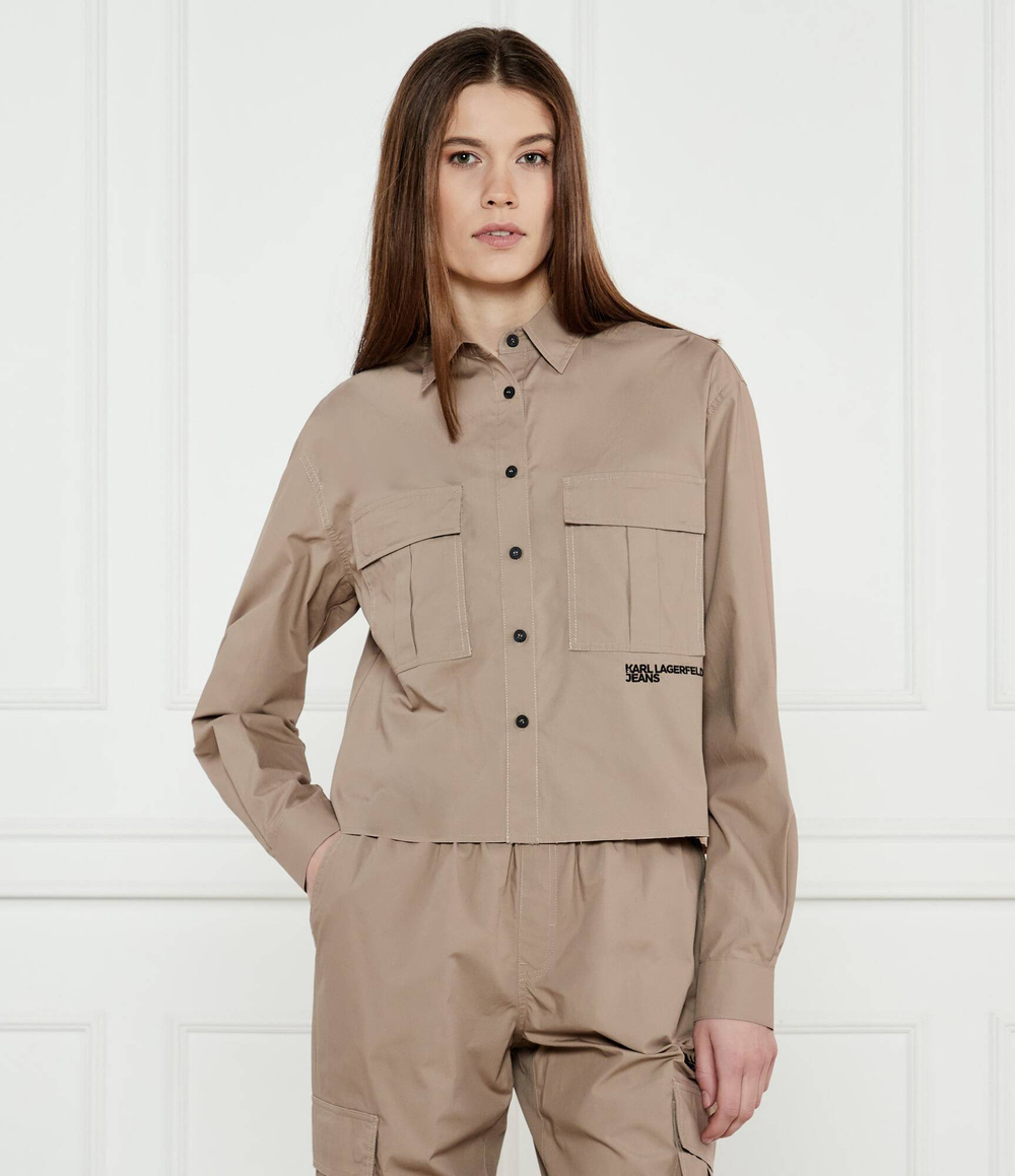 Рубашка Karl Lagerfeld Jeans - бежевый(A1W11032)