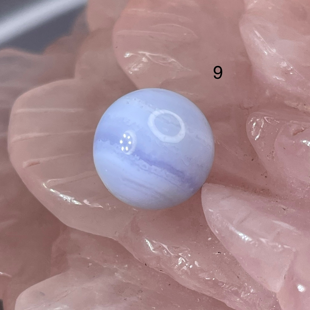 54642  Агат голубой Сапфирин Бусина 12,5мм