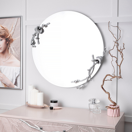 Зеркало настенное Атлантис Серебро