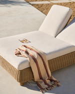 Двойной шезлонг Meria из искусственного ротанга