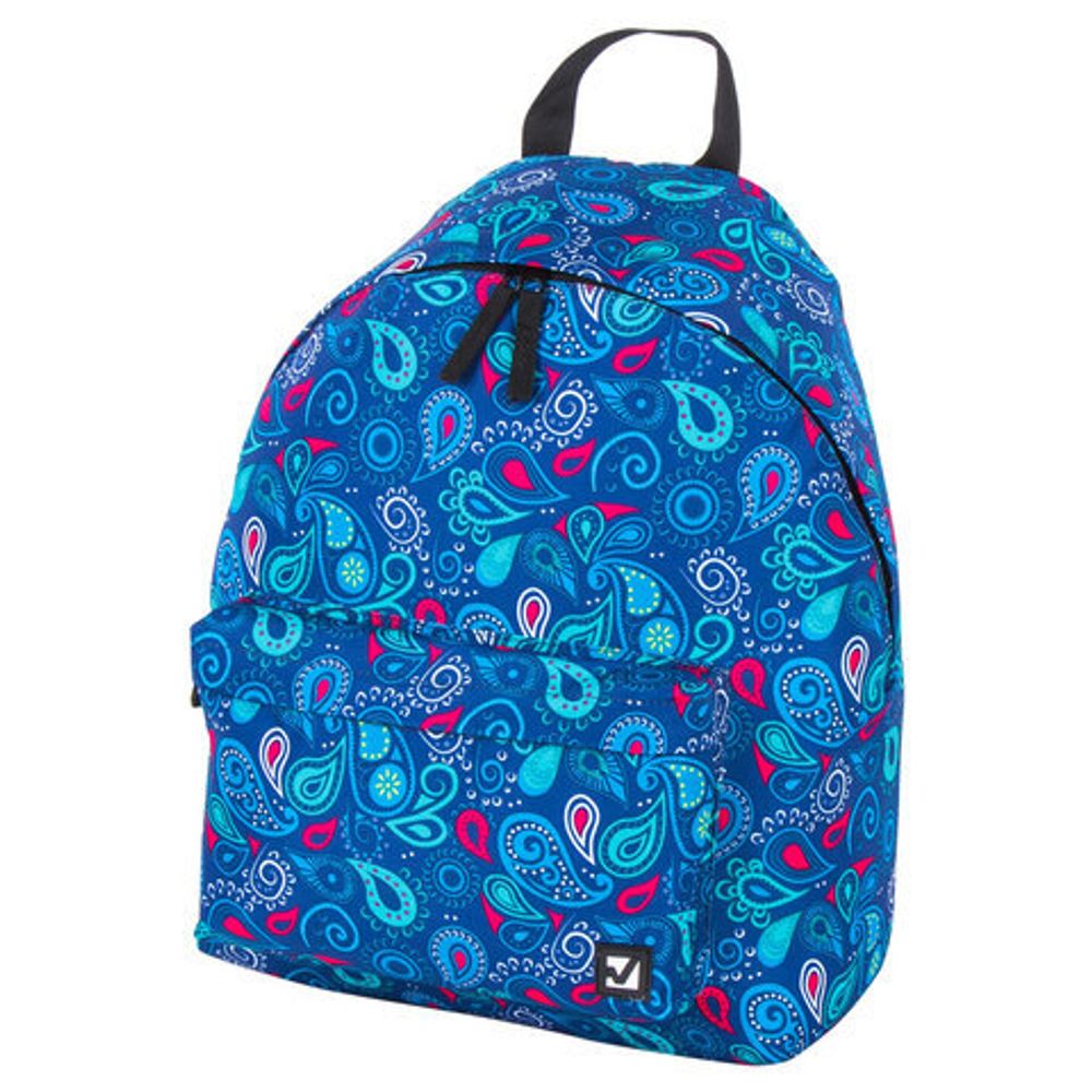 Рюкзак BRAUBERG, универсальный, сити-формат, Восточный узор холодный, 20 литров, 41х32х14 см, 228865