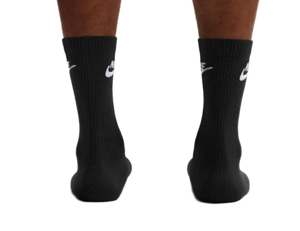 Теннисные носки Nike Everyday Elevated Crew 3P - black