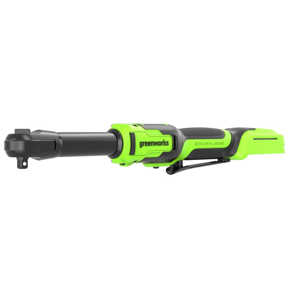 Гайковерт-трещотка Greenworks GD24RWX удлиненная, 24V, бесщеточная, 1/2", 80Нм, редуктор 170 мм, без АКБ и ЗУ с сумкой (3804207)