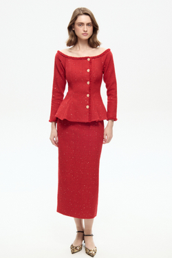 Жакет с открытыми плачами