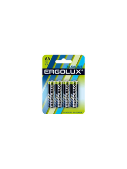 Элемент питания алкалиновый AA/LR6 1.5В Alkaline BL-4 (блист.4шт) Ergolux 11748