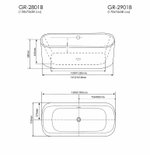 Акриловая ванна Grossman Forta 150x75 GR-2801B без гидромассажа