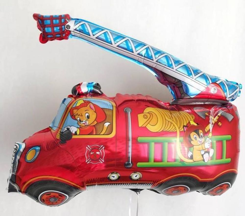 F Шар фигура Пожарная машина 32"/81 см (БГ-32)  Изображение2