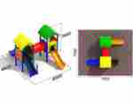 Детская игровая зона «Радужная Тропа» 4.6x4x3 м