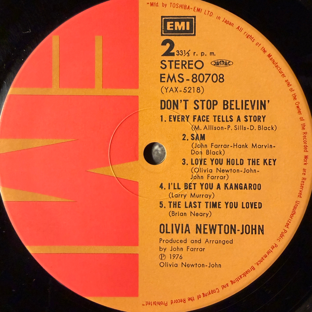 Olivia Newton-John – Don't Stop Believin (Япония 1976г.)