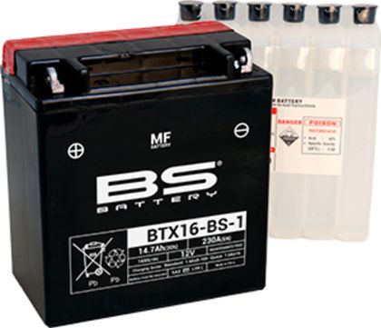 Аккумулятор BS-Battery BTX16-BS-1 (YTX16-BS-1), 300623