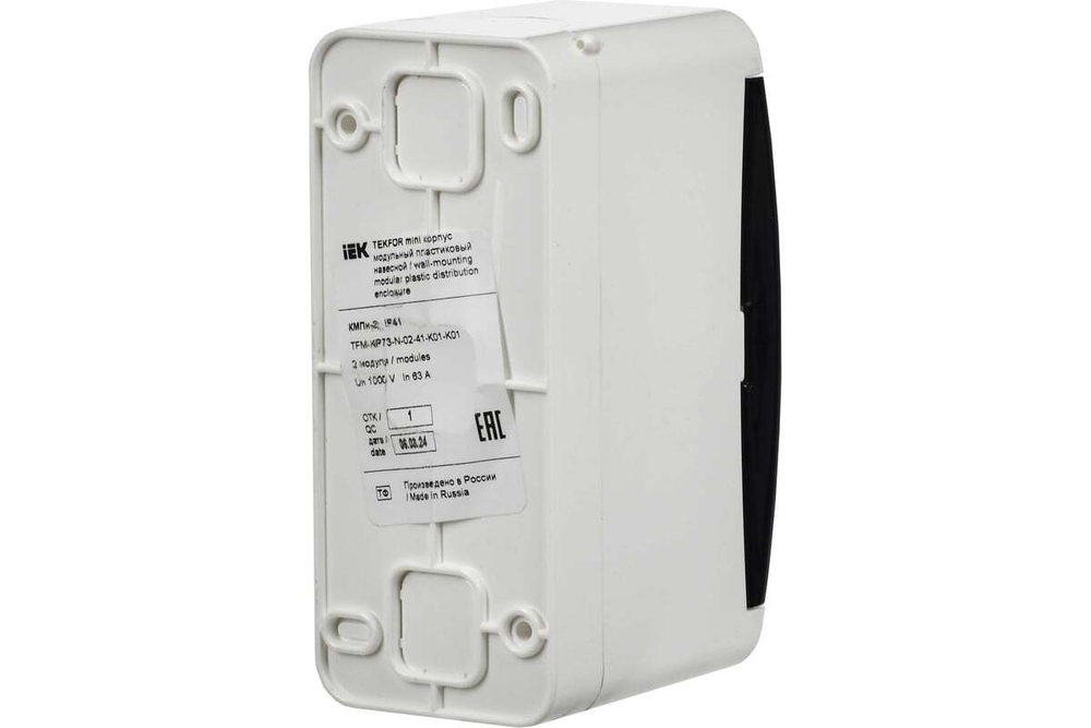 Корпус пластиковый КМПн-2 IP41 белый TEKFOR IEK