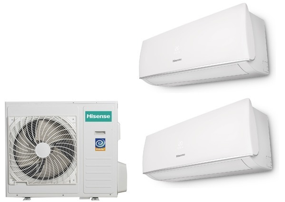 Мульти сплит-система Hisense на 2 комнаты (20+25 кв.м.)