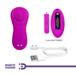 Лиловый вибратор в трусики Romario с пультом ДУ