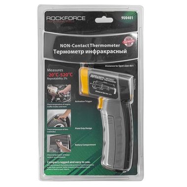 Термометр инфракрасный (от -20° до 520°), в блистере RockForce##Rock FORCE RF-9U0401
