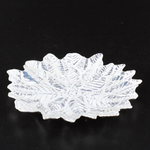 Тарелка 21см «Ледяной цветок» серебро