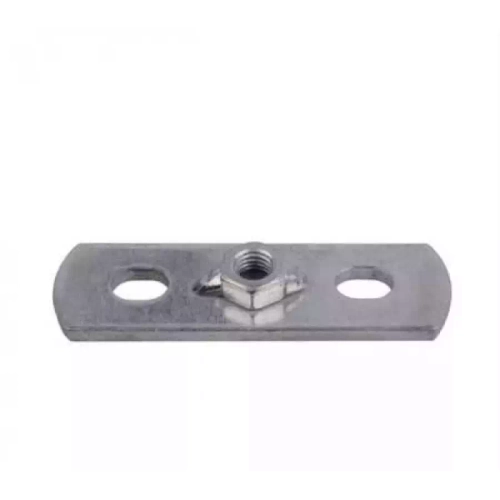 Пластина оцинкованная 2,5х30х80мм с гайкой M10