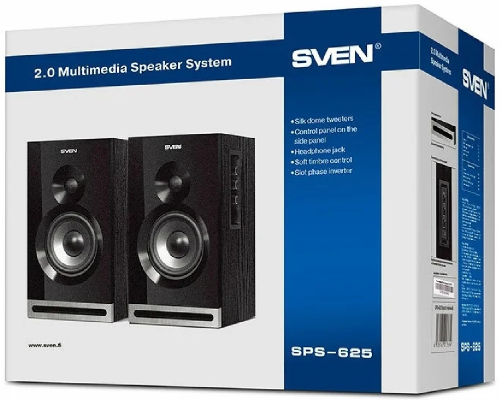 Компьютерные колонки SVEN SPS-625 черный