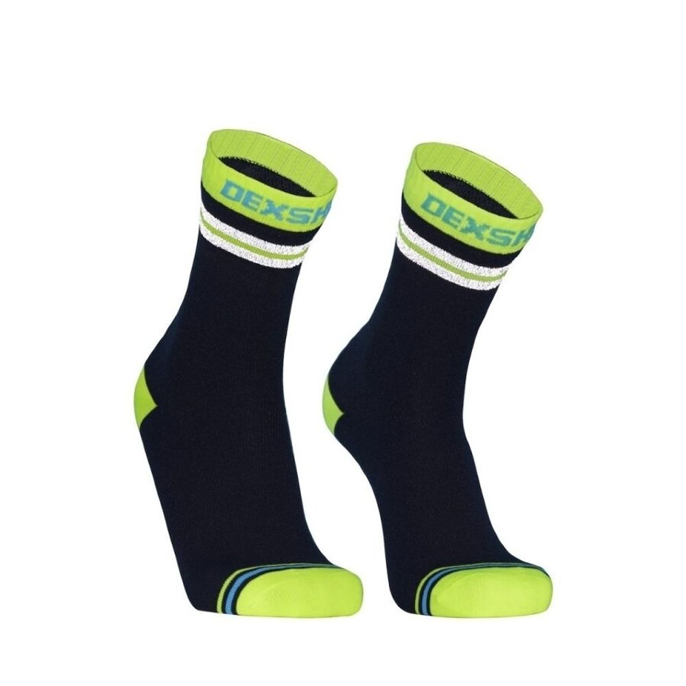 Носки водонепроницаемые DexShell Pro visibility Cycling черный/серый/зеленый/синий XL (47-49)
