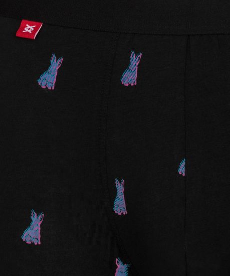 Трусы мужские боксеры (2шт), Atlantic 2GMH-014, черный + розовый,