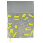 Книга для записи кулинарных рецептов А6, 96л, мягк.обл., Феникс+ Серебряная, тисн.фольгой