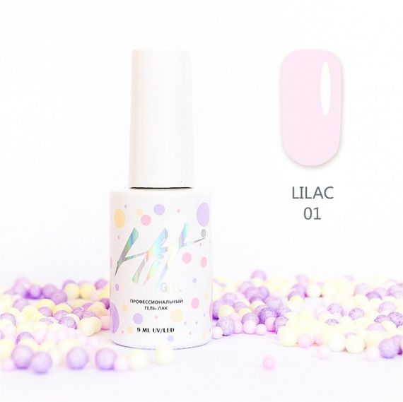 Гель-лак ТМ &quot;HIT gel&quot; №01 Lilac, 9 мл