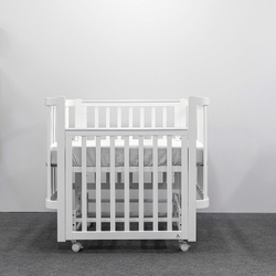 Кроватка детская Antemi Terra Light NEW с маятником НИК 17б белый