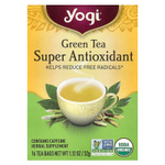 Yogi Tea, суперантиоксидант, зеленый чай, 16 чайных пакетиков, 32 г (1,12 унции)