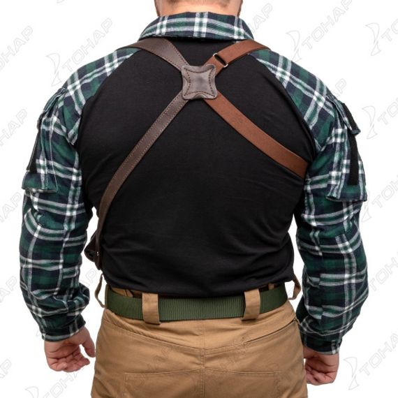 Кобура оперативная к ПМ с з/о на кобуре коричневая (HS-ОК-24к) Helios