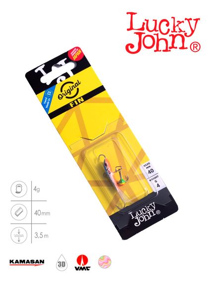 Балансир Lucky John FIN 3 с тр. 40мм/45H блистер